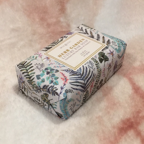 Mia & Co Colorful Herb Garden Scented Luxury Soap Bar 10.58 oz NWT shea butter - Picture 5 of 12